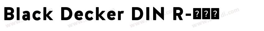 Black Decker DIN R字体转换